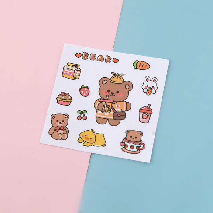 Wholesale cute sticker cartoon Mug sticker JDC-ST-GSWL005 Sticker JoyasDeChina Cute bear Wholesale Jewelry JoyasDeChina Joyas De China
