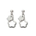 Wholesale cutout flower stud earrings JDC-ES-HZQ002 Earrings 青之荷 Wholesale Jewelry JoyasDeChina Joyas De China