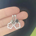 Wholesale cutout flower stud earrings JDC-ES-HZQ002 Earrings 青之荷 Wholesale Jewelry JoyasDeChina Joyas De China