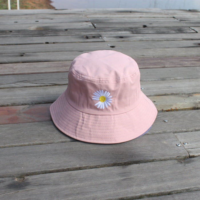 Wholesale daisy fisherman outdoor visor JDC-FH-Hanc004 Fashion hat 涵承 Pink Wholesale Jewelry JoyasDeChina Joyas De China