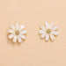 Wholesale Daisy Flower Earrings JDC-ES-KQ074 Earrings JoyasDeChina White light gold Wholesale Jewelry JoyasDeChina Joyas De China