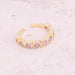 Wholesale daisy moon love ring set copper micro-set zircon female ring JDC-RS-Bingm007 Rings 冰萌 4# Opening adjustable Wholesale Jewelry JoyasDeChina Joyas De China