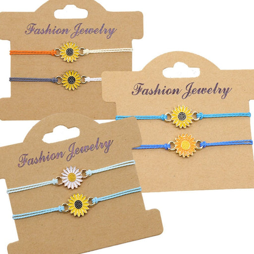 Wholesale Daisy Wax Line Braided Bracelet JDC-BT-Yiye006 Bracelet 益烨 Wholesale Jewelry JoyasDeChina Joyas De China
