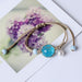 Wholesale dandelion Crystal Bracelet JDC-BT-YXH001 Bracelet JoyasDeChina Blue-- Wholesale Jewelry JoyasDeChina Joyas De China