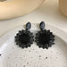 Wholesale dark black alloy earrings JDC-ES-W359 Earrings JoyasDeChina 10# 17553 Wholesale Jewelry JoyasDeChina Joyas De China
