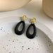Wholesale dark black alloy earrings JDC-ES-W359 Earrings JoyasDeChina 11# 17554 Wholesale Jewelry JoyasDeChina Joyas De China