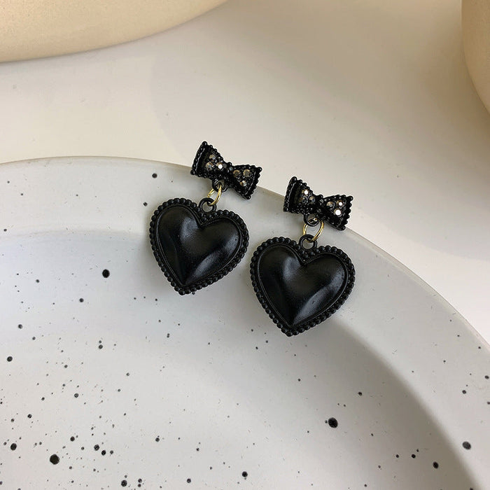 Wholesale dark black alloy earrings JDC-ES-W359 Earrings JoyasDeChina 3# 17546 Wholesale Jewelry JoyasDeChina Joyas De China