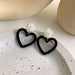Wholesale dark black alloy earrings JDC-ES-W359 Earrings JoyasDeChina 5# 17548 Wholesale Jewelry JoyasDeChina Joyas De China