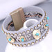 Wholesale dark blue leather magnetic bracelet JDC-BT-WY120 Bracelet 威扬 2# Wholesale Jewelry JoyasDeChina Joyas De China