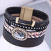 Wholesale dark blue leather magnetic bracelet JDC-BT-WY120 Bracelet 威扬 6# Wholesale Jewelry JoyasDeChina Joyas De China