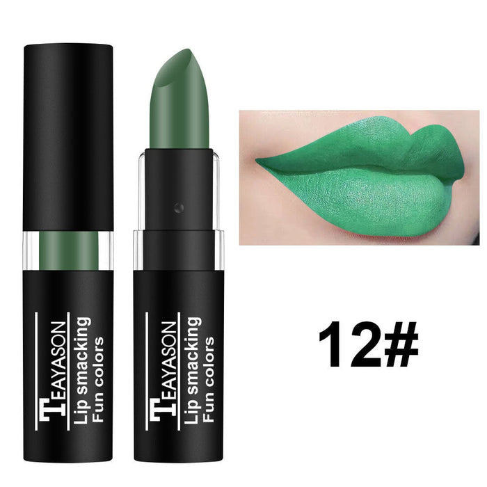 Wholesale dark white nude vampire olive green black purple Halloween retro lipstick JDC-MK-XuQ004 lipstick 徐芹 12 Wholesale Jewelry JoyasDeChina Joyas De China