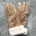 Wholesale deerskin velvet gloves JDC-GS-GSZX007 Gloves JoyasDeChina khaki Average code Wholesale Jewelry JoyasDeChina Joyas De China