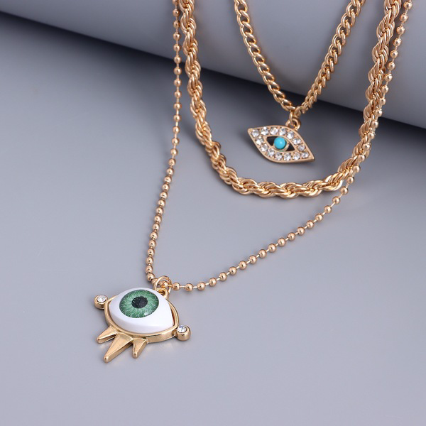 Wholesale Demon Eye Alloy Necklaces JDC-NE-ZW008 necklaces JoyasDeChina Wholesale Jewelry JoyasDeChina Joyas De China