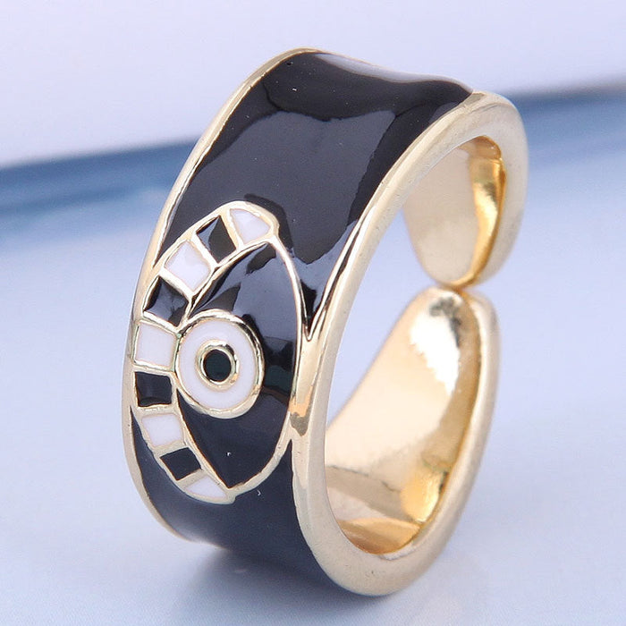 Wholesale demon eye temperament opening ring JDC-RS-WY083 Rings JoyasDeChina 2# Wholesale Jewelry JoyasDeChina Joyas De China
