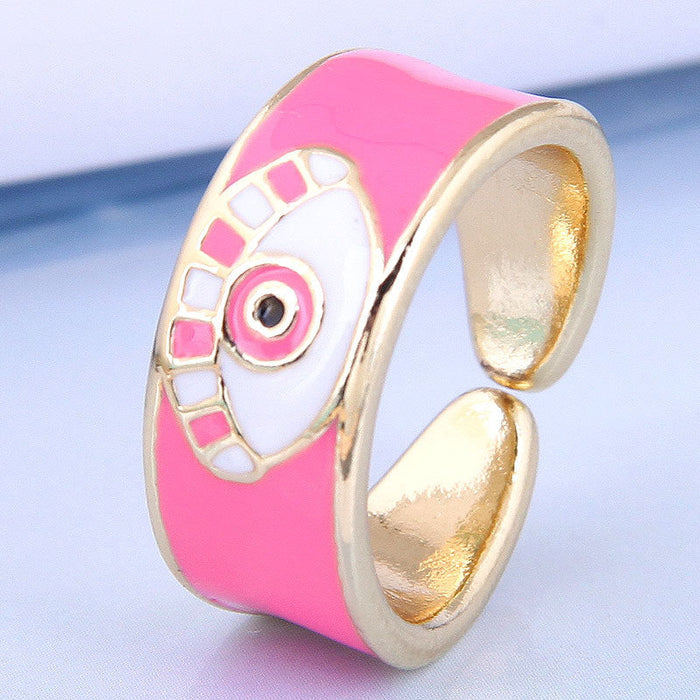 Wholesale demon eye temperament opening ring JDC-RS-WY083 Rings JoyasDeChina 5# Wholesale Jewelry JoyasDeChina Joyas De China