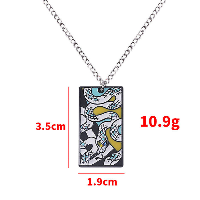 Wholesale Demon Slayer Alloy Necklaces Metal Pendant JDC-NE-MM-002 Necklaces 躅靡 Wholesale Jewelry JoyasDeChina Joyas De China