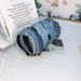 Wholesale denim striped fabric headband JDC-HD-GSDX003 Headband JoyasDeChina Wholesale Jewelry JoyasDeChina Joyas De China