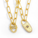Wholesale Devil's Eye 18k Gold Plated Copper Necklaces JDC-NE-AS517 Necklaces JoyasDeChina Wholesale Jewelry JoyasDeChina Joyas De China