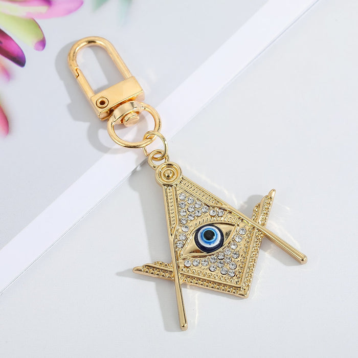 Wholesale Devil's Eye Alloy Keychain MOQ≥6 JDC-KC-Juej001 Keychains 觉际 8 Wholesale Jewelry JoyasDeChina Joyas De China