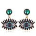 Wholesale Devil's Eye Alloy Rhinestone Earrings JDC-ES-WY-001 Earrings 威扬 Wholesale Jewelry JoyasDeChina Joyas De China