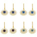 Wholesale Devil's Eye Copper Plated 18k Gold Zircon Earrings JDC-ES-AS-015 Earrings 翱?N Wholesale Jewelry JoyasDeChina Joyas De China