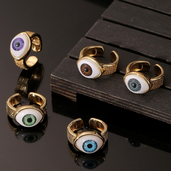 Wholesale Devil's Eye Wide Version Copper Rings JDC-RS-HX120 Rings JoyasDeChina Wholesale Jewelry JoyasDeChina Joyas De China