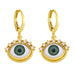 Wholesale Devil's Eye Zircon Copper Plated 18k Gold Earrings JDC-ES-AS-005 Earrings 翱?N Wholesale Jewelry JoyasDeChina Joyas De China