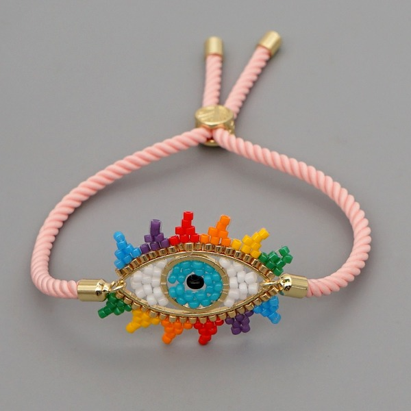 Wholesale Devil's eyes rice beads rainbow bracelet women JDC-BT-GBH013 Bracelet JoyasDeChina Wholesale Jewelry JoyasDeChina Joyas De China
