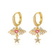 Wholesale diamond angel wings earrings JDC-ES-D565 Earrings JoyasDeChina 01 imitation gold Wholesale Jewelry JoyasDeChina Joyas De China