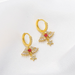 Wholesale diamond angel wings earrings JDC-ES-D565 Earrings JoyasDeChina Wholesale Jewelry JoyasDeChina Joyas De China