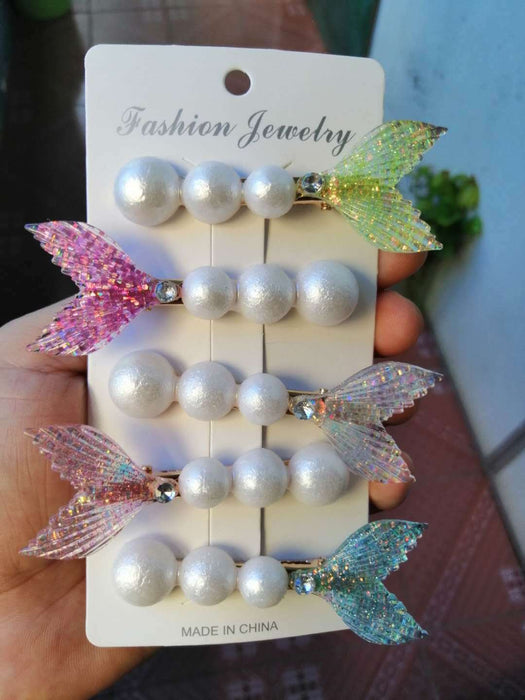 Wholesale diamond banger pearl simple hair Scrunchies JDC-HS-ZhuoM002 Hair Scrunchies 卓美 Wholesale Jewelry JoyasDeChina Joyas De China
