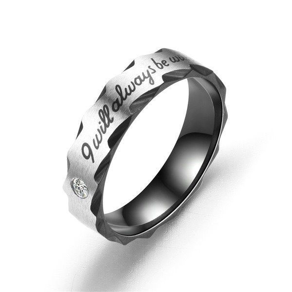 Wholesale Diamond black flower claw stainless steel ring JDC-RS-TS058 Rings 腾穗 black7# Wholesale Jewelry JoyasDeChina Joyas De China