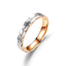 Wholesale Diamond black flower claw stainless steel ring JDC-RS-TS058 Rings 腾穗 gold6# Wholesale Jewelry JoyasDeChina Joyas De China