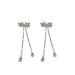 Wholesale diamond bow Silver Earrings JDC-ES-BY-096 Earrings 宝钰 Wholesale Jewelry JoyasDeChina Joyas De China