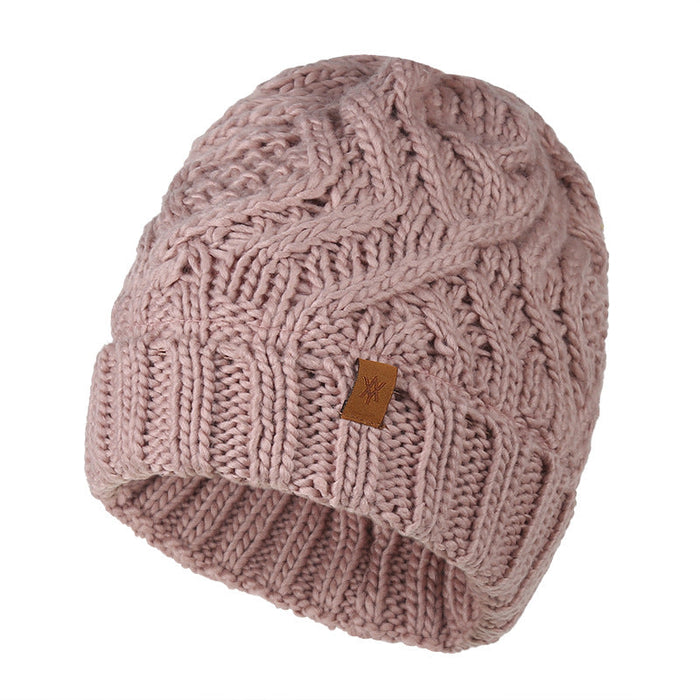 Wholesale diamond checkered wool knitted hat JDC-FH-GSYH075 FashionHat 予画 pink Average code Wholesale Jewelry JoyasDeChina Joyas De China
