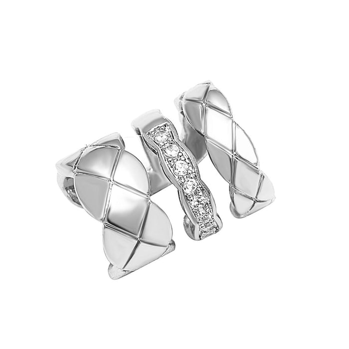 Wholesale diamond diamond multi-layer earclip earrings JDC-ES-D584 Earrings JoyasDeChina 02 white K Wholesale Jewelry JoyasDeChina Joyas De China