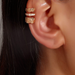 Wholesale diamond diamond multi-layer earclip earrings JDC-ES-D584 Earrings JoyasDeChina Wholesale Jewelry JoyasDeChina Joyas De China