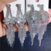 Wholesale diamond earrings long tassels JDC-ES-rut001 Earrings 如通 Wholesale Jewelry JoyasDeChina Joyas De China