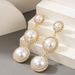 Bulk Jewelry Wholesale diamond-encrusted pearl tassel earrings female earrings JDC-ES-c014 Wholesale factory from China YIWU China