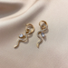 Bulk Jewelry Wholesale diamond-encrusted serpentine long earrings JDC-NE-b114 Wholesale factory from China YIWU China