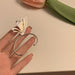 Wholesale diamond-encrusted silver butterfly earhook JDC-ES-ChiH008 Earrings 池豪 Guangyizhi Wholesale Jewelry JoyasDeChina Joyas De China