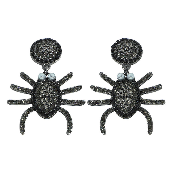 Wholesale Diamond-encrusted spider Earrings JDC-ES-V235 Earrings JoyasDeChina black Wholesale Jewelry JoyasDeChina Joyas De China