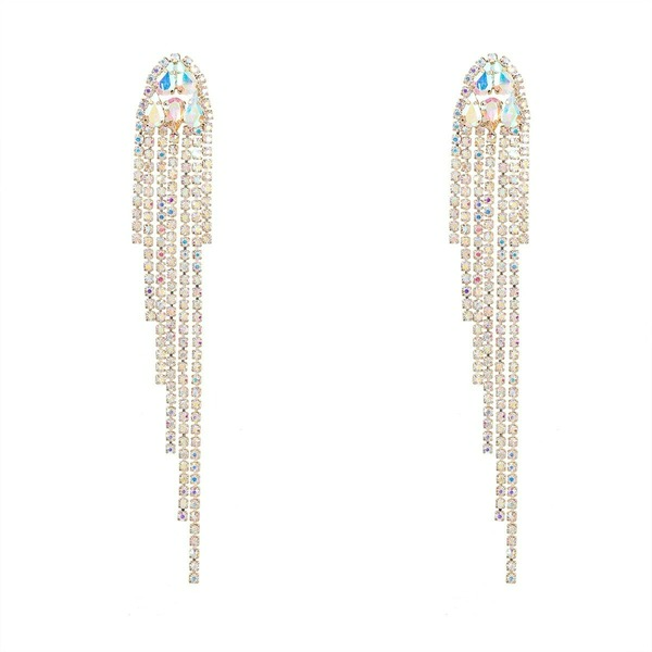 Wholesale diamond full diamond geometric Tassel Earrings JDC-ES-JL514 Earrings JoyasDeChina Wholesale Jewelry JoyasDeChina Joyas De China