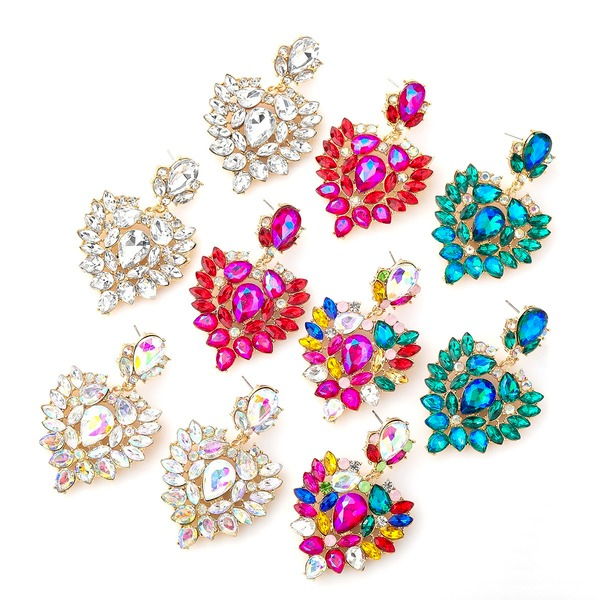 Wholesale diamond geometric alloy earrings JDC-ES-JL034 Earrings JoyasDeChina Wholesale Jewelry JoyasDeChina Joyas De China