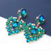 Wholesale diamond geometric alloy earrings JDC-ES-JL034 Earrings JoyasDeChina blue green Wholesale Jewelry JoyasDeChina Joyas De China