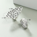 Wholesale diamond hollow out love leaf 2-piece ring set JDC-RS-KQ046 Rings JoyasDeChina Wholesale Jewelry JoyasDeChina Joyas De China