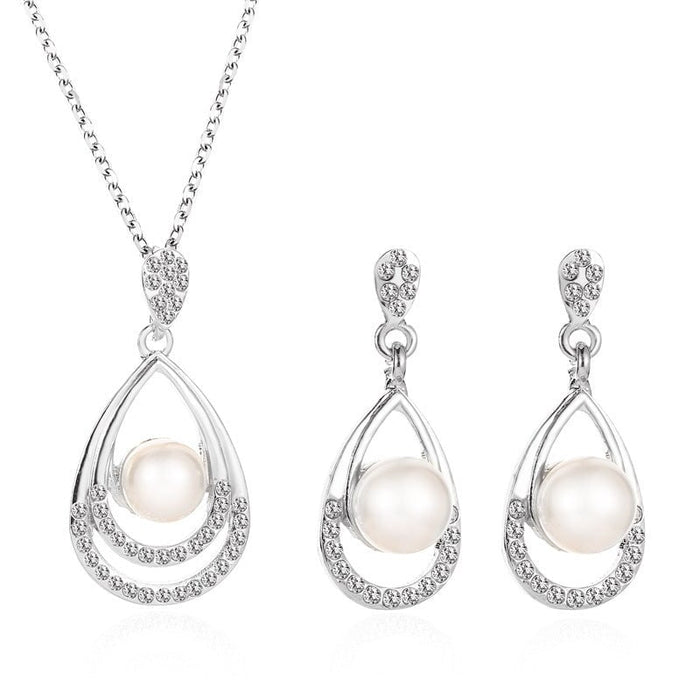 Wholesale diamond inlaid Zircon Necklace JDC-NE-Yiz005 necklaces 艺真 01KC 2598 Wholesale Jewelry JoyasDeChina Joyas De China