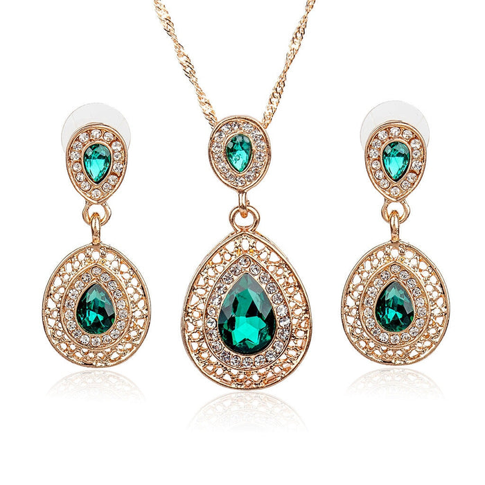 Wholesale diamond inlaid Zircon Necklace JDC-NE-Yiz005 necklaces 艺真 03 5432 Wholesale Jewelry JoyasDeChina Joyas De China