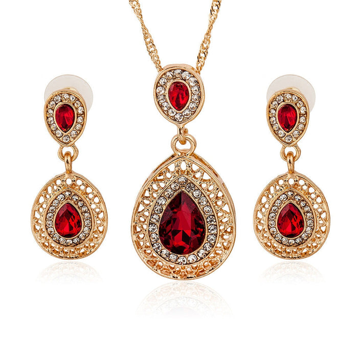 Wholesale diamond inlaid Zircon Necklace JDC-NE-Yiz005 necklaces 艺真 5381 Wholesale Jewelry JoyasDeChina Joyas De China