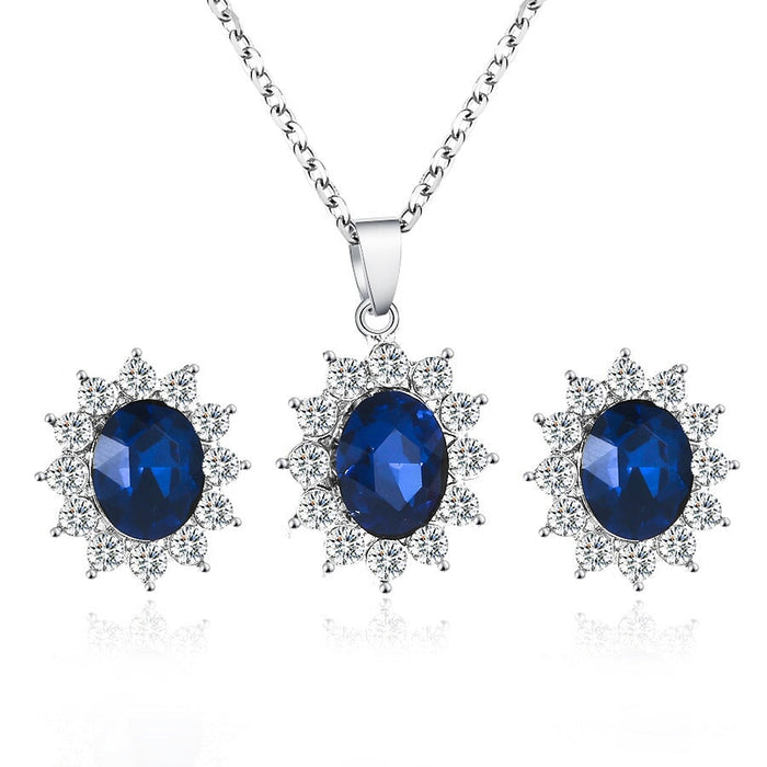 Wholesale diamond inlaid Zircon Necklace JDC-NE-Yiz005 necklaces 艺真 Wholesale Jewelry JoyasDeChina Joyas De China